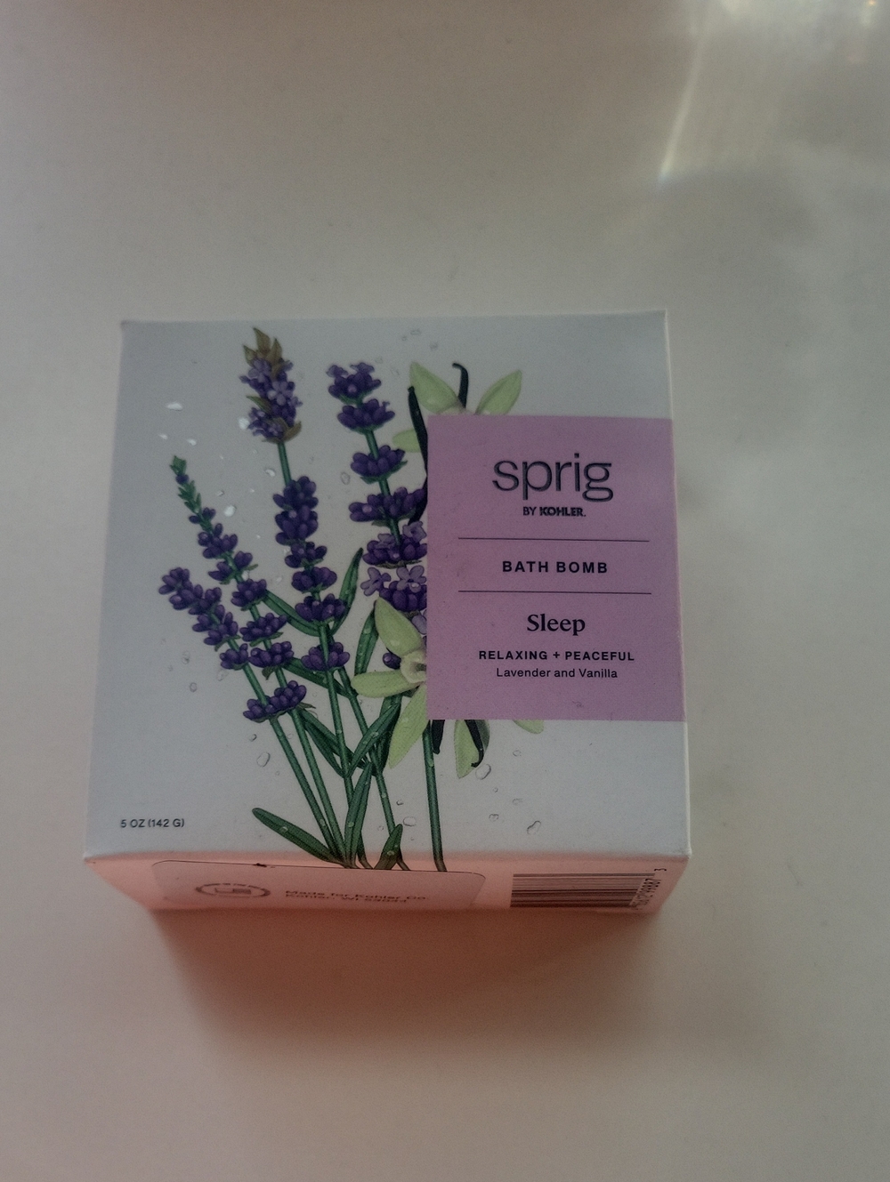 Sprig Sleep Lavender & Vanilla Bath Bomb - Lavender